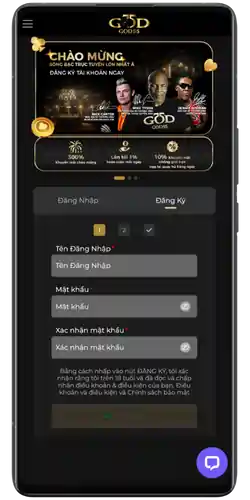 Cách Đăng Ký Tài Khoản Tại GOD55